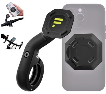 FESCHD Handyhalterung Fahrrad – Universeller & Sicherer Smartphone Halter mit Magnet-Verriegelung – Einfach anzubringen auf Handyhüllen – Vibrationsfrei & Nachhaltig – Made in Germany
