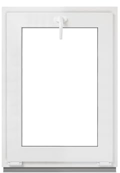 Framex Finestra per cantina, bianca, 60 x 80 cm, 2 scomparti, 32 mm (4/24/4), finestra in plastica, larghezza x altezza (600 x 800 mm), funzione finestra inclinata