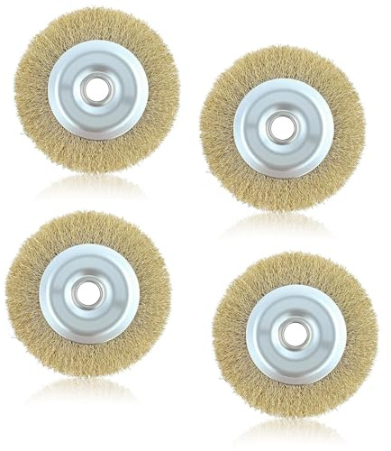 LMLYDFDG 115mm Wire Brush Replacement, Joint Cleaning Metal Brush Wheel Compatible with RAC814, RY18PCA-0, 16mm Arbor Hole for Patio, Block Paving, Rust Removal