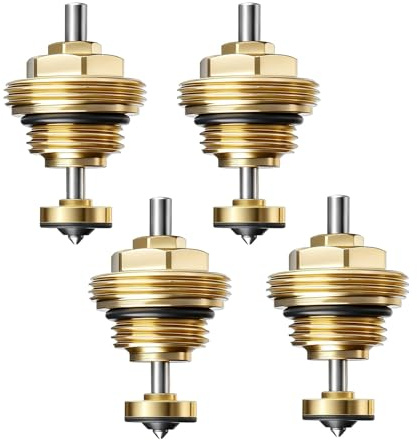 Boulons de Retour G1/2, Goupilles de Retour pour Chauffage Au Sol M30 x 1,5, Goupille de Retour, G1/2 Noyau de Valve de Distributeur D'Eau, Pour Distributeur D'Eau Actionneur Ufh (4)