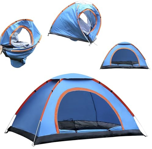 Pop Up Tent 2 Man, Waterproof Windproof Anti-UV Camping Tent, Instant Automatic Tent, Lightweight, for Beach, Outdoor, Traveling, Hiking, Camping, Fishing