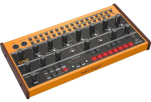 Behringer CRAVE Analoger halbmodularer Synthesizer mit 3340 VCO, klassischem Leiterfilter, 32-Schritt-Sequenzer und 16-stimmiger Polykette