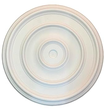 GARENERGIE LED Mall Home Rosace décorative pour plafonds en polystyrène expansé - Stuc décoratif en faux plâtre Rosoni Lustre et mur en polystyrène Ø50 cm