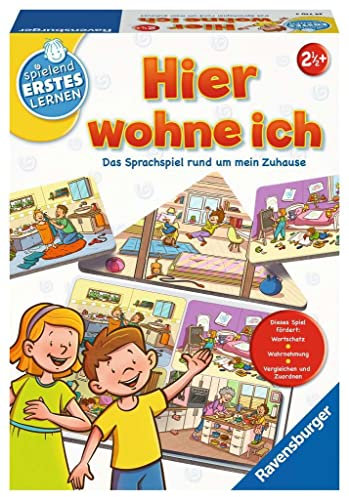 Ravensburger Lernspiel Hier wohne ich 24710, für 1-3 Spieler ab 2,5 Jahren