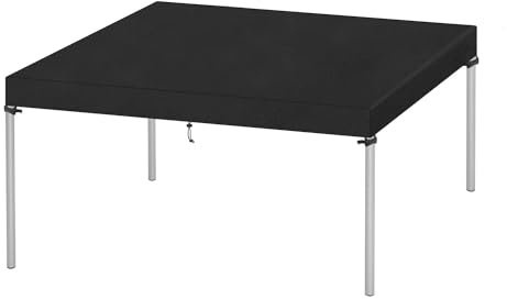 VANSHEIM Abdeckung Tischplatte Abdeckung Gartentisch Abdeckhaube Gartentisch Abdeckhaube für Tisch Wasserdicht Abdeckplane Gartentisch Winddicht UV-Beständiges 420D Oxford Gewebe 140x90x15cm