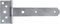 Connex Gancio a croce, 200 x 35 x 40 mm, in acciaio inox, per porta, cerniera/guarnizione per porte, cancelli e porte, HVRJ20056, zincato blu