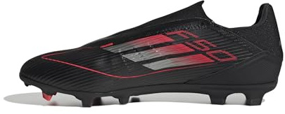 adidas Unisex - Vuxen F50 LEAGUE Laceless Football boots FG/MG, Core Black/Iron Metallic/Lucid Red, 44 2/3 EU