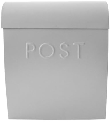 NACH Wall Mount Mailboxes for Outside, 5 x 12.75 x 10.75 inches, Gray Mailboxes for Outside Wall Mount, Waterproof Mailbox - The Sylvia Mailbox