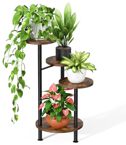 Plant Stand Indoor 4-Tiered Tall 30.1 Corner Plant Table Plant Shelf For Living Room Plant Table