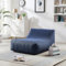 PREMIUM PRØ DES!GN Aufblasbare Liege Outdoor, doppelwandig mit samtweicher Textiloberfläche, Strand Liege aufblasbar, Camping Sessel aufblasbar (Meridian Chair ohne Lounge Sitz, Blau)
