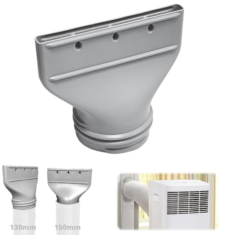 Adaptador de Manguera de Aire Acondicionado Plano, para Ventanas, Accesorios para Aire Acondicionado Móvil, Extractor, Secadora, Coche (130/150mm)