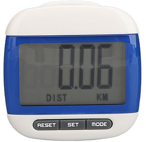 SilkRoadSupply Walking Pedometer Step Counter Large LCD Display Accurate Step Calorie Distance Tracker Fitness Activity Monitor for Seniors Adults Exercise Blue Lightweig