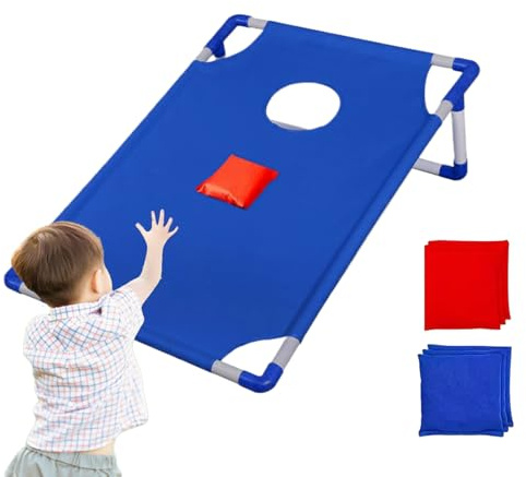 Renopfect Kit de Jeu Cornhole pour | Ensemble de Planches de Cornhole légères | Jouet Amusant pour Fille et Fille pour Anniversaire, Jardin, intérieur et extérieur