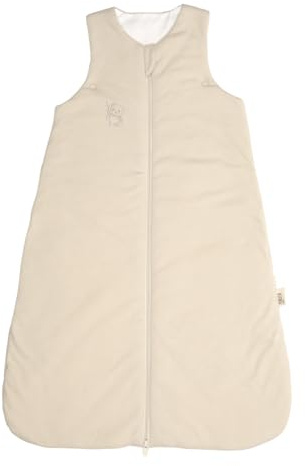 PERLETTI Saco de Dormir Bebe TOG 2.5 Invierno de Bambú y Algodón - sin Mangas para Niño Niña 0-6 y 6-18 Meses con Cremallera - Saco Dormir Infantil Sleeping Bag Cálido Suave Versátil (0-6 Meses)