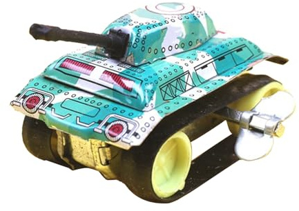 ZLXCAOB Petit réservoir de fer mécanique jouet modèle de véhicule jouets de voiture à remonter pour enfants apprenant l'éducation