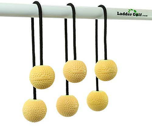 Ladder Golf Official Soft Bolas, 3 PK (Yellow)