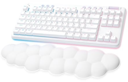 G715 Wireless Gaming Keyboard - Off White - FRA - 2.4GHZ/BT - N/A - Central - Tactile