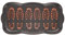 Relaxdays Schuhabtropfschale, Gummi, Ablage für nasse Schuhe, hoher Rand, 80x40 cm, rutschfest, Fußmatte, schwarz/orange
