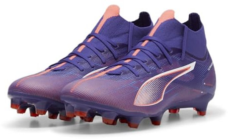 PUMA Damen Ultra 5 Match+ FG/AG WN's Soccer Shoe, Lapis Lazuli White-Sunset Glow, 36 EU
