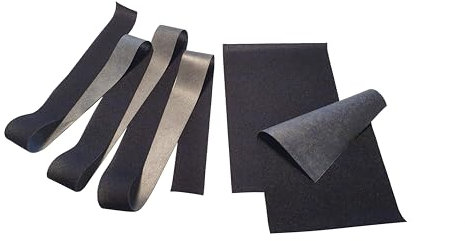 M2 Neopren Reparaturset/Hot Melt Patches zum Aufbügeln auf kaschiertem Neopren für eine dauerhafte und saubere Reparatur. 1x Nahtband 2,5cm x 100cm, 2x Flicken 10cm x 15cm