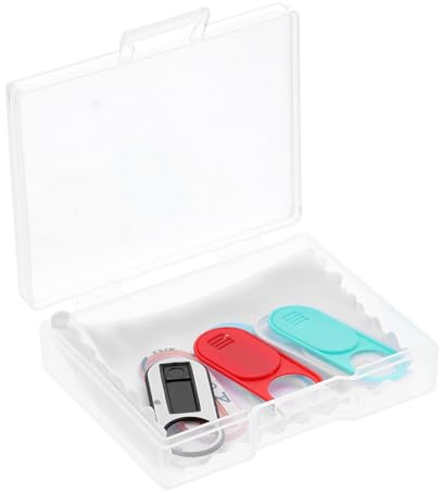 Housoutil Cache Coulissant pour Webcam Ordinateur Portable en Abs, Lot de 6 Pièces Adhésif Fort, Protection la Confidentialité pour Téléphone et Tablette