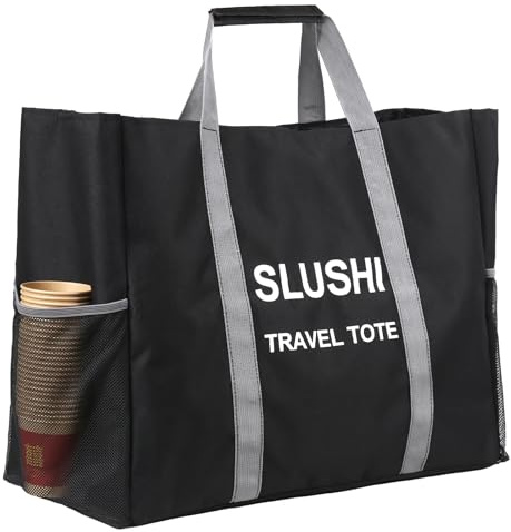 TheClouds Travel Party Tote for Ninja Slushi Machine FS301 & FS300, Slushie Carrying Bag, Accessories for Ninja Slushie,Bottom support, Made of premium Oxford cloth Black