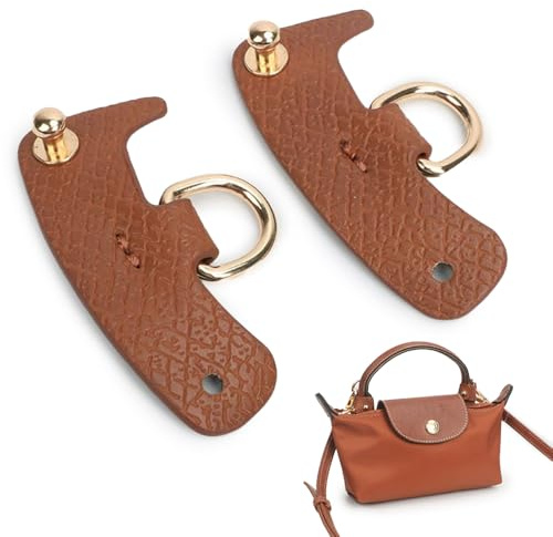 Quesuc Kit Di Conversione Compatibile Per Long Pouch A Tracolla Connettore Cintiera Connettore Accessori Per Borse Senza Punzonatura, Per Trasformazione Della Borsa, Con Fibbia Marrone