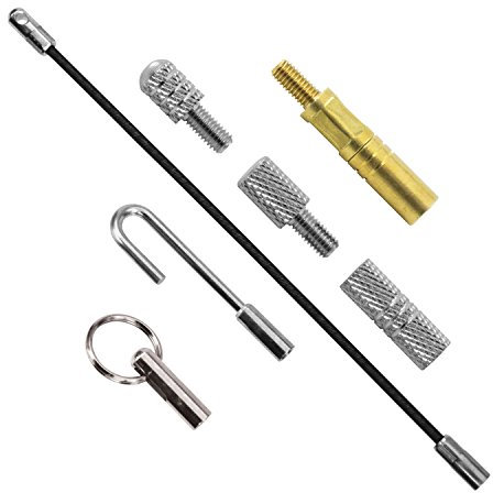 C.K MightyRods Pro Cable Rods 7pc Accessory Pack Including Hook, Ring and Gender Changer, Electric Wire Puller, Electrical Cable Access, Pulling Rods for Electrician, Electricians Tools, CK T5440