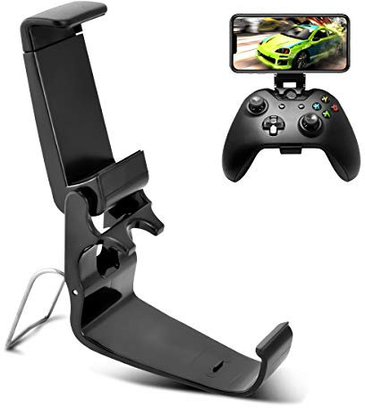 DLseego Compatible with Xbox One Controller Phone Mount Clip, Foldable Mobile Phone Holder for Game Controller, Smartphone Clamp Game Clip for Xbox One S/X, XL Wireless Controllers