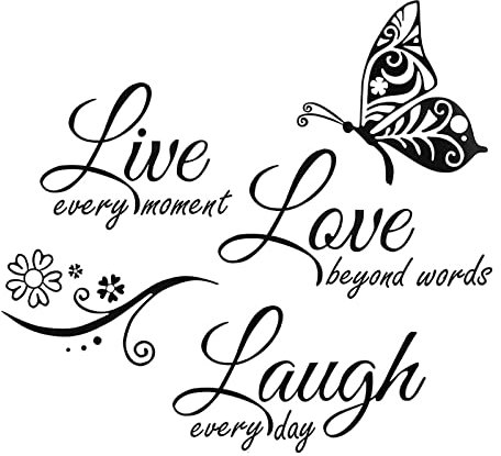 VIKSAUN Wandaufkleber, Motivierend Wandaufkleber, Abziehbilder Inspirierende Zitate Aufkleber Set für Haus Dekoration, Abnehmbar DIY Wandbild Wandsticker für Schlafzimmer, Wohnzimmer