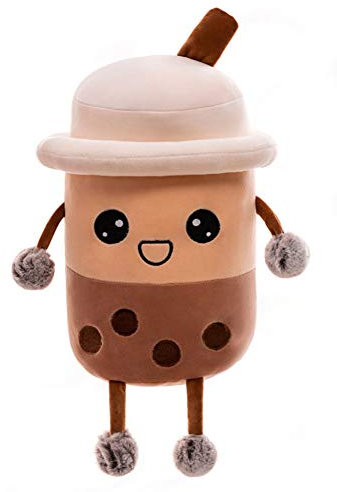 Uposao Bubble Tea Plüschtier Kuscheltier,50cm Cartoon Plüsch Puppen Lustiges Gefülltes Kissen Milchtee Softpuppe Teetasse Kissen Spielzeug Für Kinder Mädchen Geschenk für Weihnachten, Geburtstag