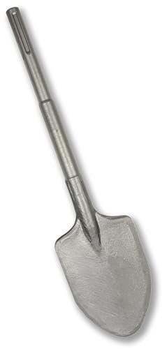 WERHE ® Burin à pelle pointu SDS Max professionnel 105 x 440 mm SDS Max enregistrement 18 mm pour marteau perforateur, burin à marteau, boîtier en plastique