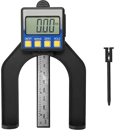 Funien Messschieber,Hochgenaue LCD-Digitalanzeige Schiebesattel Messschieber Lineal Höhen- und Tiefenmesser mit Messbereich von 0-85 mm Boden mit Magneten