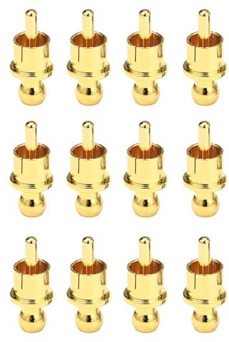 Javoryxh Tapas protectoras de metal chapado en oro para mejorar el sonido de la música