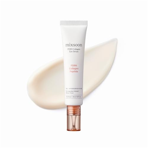 mixsoon PDRN Collagen Eye Serum - Rice-Derived PDRN for Lifting & Low-Molecular Collagen, Triple Peptide Complex for Refined Clarity & Luminous Elasticity, 20ml