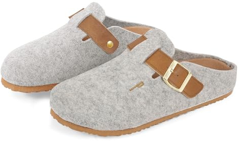 PERLETTI Sandalias Mujer Verano Cómodas - Zapatillas Casa Ligeras - Sandalias de Vestir Planas para Mujeres Punta Descubierta
