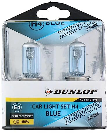 All Ride Dunlop - Set mit 2 Lampen für Auto, 12 V, h4 Xenon Dunlop.