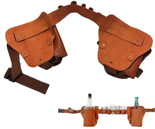 Beer Bottle Holder Belt, Beer Belt Holster | Adjustable Waist Strap Beer Belt | Beer Waist Holder for Man, Women, Men's Gear