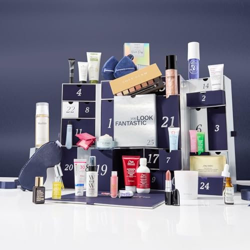 LOOKFANTASTIC Adventskalender 2024 für Frauen - Beauty Kosmetik Advent Kalender, 27 Geschenke Wert 650 €, Pflege Weihnachtskalender Frau, Adventkalender Damen