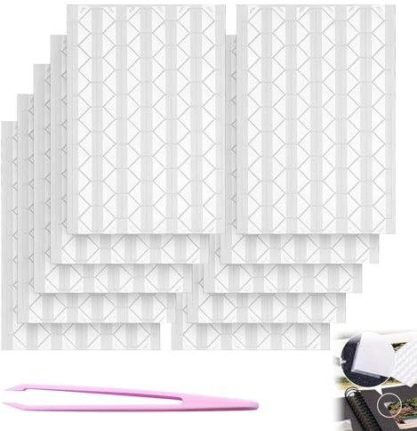 DHWEKU Lot de 1020 autocollants pour coins de photos, albums photos, scrapbooking et loisirs créatifs Transparents