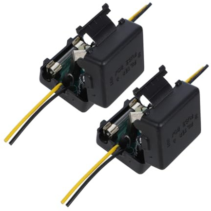 ELAYARD Lot de 2 Filtres Anti-Parasites Universels 12 V pour Voiture Isolateurs de Boucle de Masse Réducteurs de Bruit pour Autoradio et Chaîne Audio Compatibles Véhicules 12 V