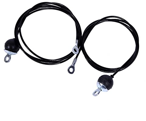 GORILLA SPORTS® Steel Cables for Lat Pull Station, 182 cm & 241.5 cm
