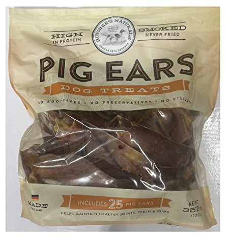 Butcher's Naturals Dog Treat Pig Ear Smoked Never Fried No Fillers No Additives No Corn No Soy ( ( 35.27 OZ)