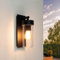Ledvion - Applique LED Industrielle, Dimmable, 7.5W, 2100K, E27, IP44, Noire, Éclairage de Jardin