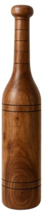 KD Willmax MUGDAR Indian Club Mudgar Bheem MACE Équipement d'épaule MEEL Karla Katai Mugdal Fitness Équipement en bois durable (5 à 6 kg)