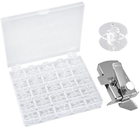 DHSBGWSX 1 guía de costura magnética, 25 bobinas de máquina de coser, herramientas de medición de máquina de coser, accesorios de costura, herramientas de manualidades
