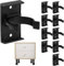 Kitchen Plinth Clips, 10pcs Plinth Clips Skirting Board Clips Bath Panel Clips Kick Board Clips 30-31mm Diameter Strong with Attaching Bracket Adjustable for Kitchen Cabinets Bed Legs(Black)