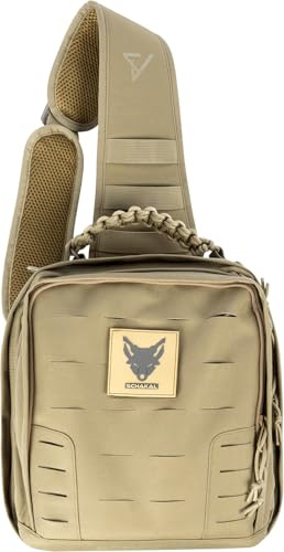 ACE Schakal Funda para Armas - Funda operativa con MOLLE para Pistola y revólver - Táctica y bloqueable Gracias al Cierre - Desierto