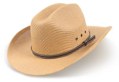 Zylioo M Straw Cowboy Hats for Mens Women,Western Outback Sun Hat Wide Brim,Outback Summer Sun Protection Hat Khaki