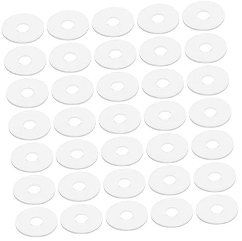 NOLITOY 50pièces Rondelles Plates Transparentes Lot Joints Remplaçables Pour Vis Anti-desserrement Pour Poignée De Vinyle Réparation Et Remplacement Pratiques